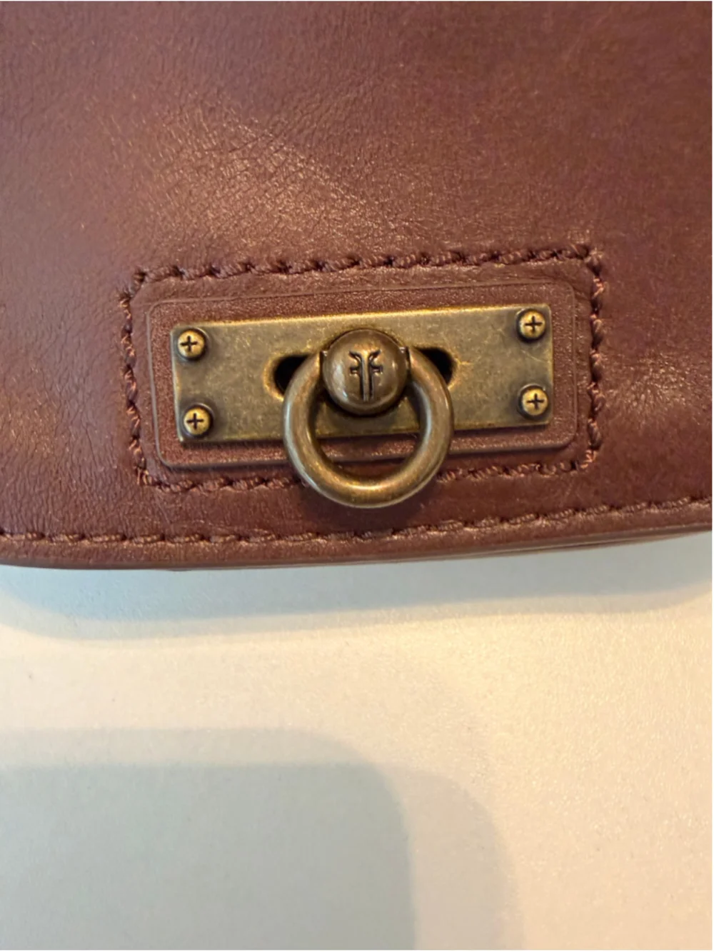 Frye Brown Leather Crossbody Bag